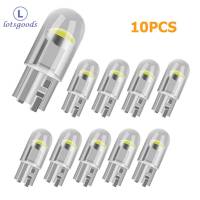 ไฟ LED อ่านหนังสือ T10 DC 12V 10ชิ้น W5W ใสสำหรับรถสว่างมากหลอดไฟโคมไฟข้างรถยนต์ไฟด้านข้างสำหรับรถยนต์สำหรับรถยนต์รถยนต์