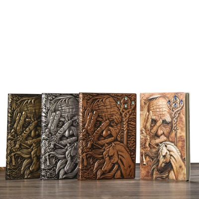 Creative The Magic Embossed A5 Leather Notebook Journal Notepad Travel Diary Planner Book School Office Supplies 19QA