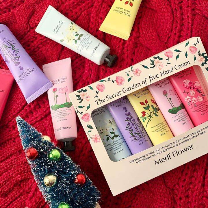 [MEDIFLOWER] The Secret Garden of five Hand Cream Set [50gx5
