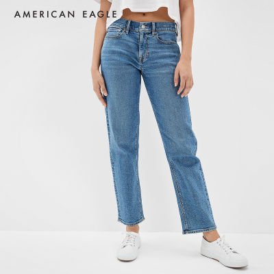 American Eagle Stretch 90s Straight Jean กางเกง ยีนส์ ผู้หญิง สเตรท ผ้ายืด  (WST 043-3915-492)