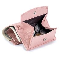 New Women Genuine Leather Hasp Coin Purses Female Soft Cowhide Wallets Rfid Card Holder Mini Money Clip Portable Clutch Bag