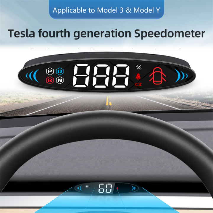 สมาร์ทรถ-speedometer-เครื่องตรวจจับความเร็วอัตโนมัติ-security-alarm-hud-digital-head-up-display-สำหรับ-tesla-รุ่น3-y-รุ่นชิ้นส่วนพิเศษ