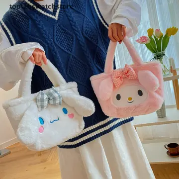 Buy Kawaii Cinnamoroll Sanrio Plush Bag My Melody Anime Handbags