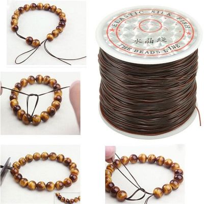 393inch/Roll Strong Elastic Crystal Beading Cord 1mm for Bracelets Stretch Thread String Necklace DIY Jewelry Making Cords Line