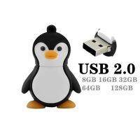 New Cartoon 64GB USB 2.0 Flash Drive Novelty Cute Baby Penguin 4GB 16GB 32GB 128GB 256GB Pen Drive Memory Stick Thumb Drive gift