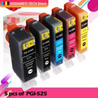 【HOT】 PGI525 5C หมึกสำหรับ Pixma MG5150 MG5250 MG5350 MX885 MX895 MX715 IP4850 IP4950เครื่องพิมพ์ PGI-525 CLI-526