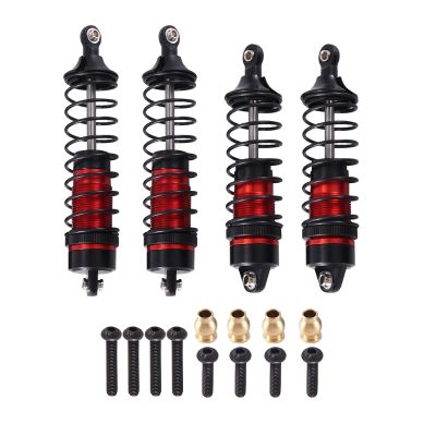 4Pcs Metal Front and Rear Shock Absorber for Traxxas Slash 4X4 2WD Rustler Stampede Hoss 1/10 RC Car Upgrade Parts