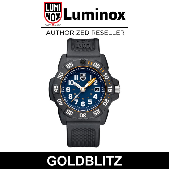 Luminox Navy SEAL XS.3503.F - Orologio Subacqueo Militare 45 Mm, Cassa CARBONOX Nera, Quadrante Nero, Cinturino Nero, Luce Autoalimentata Per 25 Anni