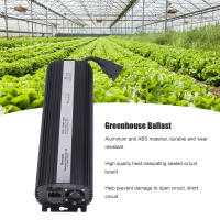 บัลลาสต์อิเล็กทรอนิกส์หรี่แสงได้ 1000W บัลลาสต์เรือนกระจก Hydroponic Grow Light Ballast US Plug 110‑240V