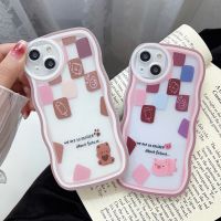 Compatible For iPhone 14 13 12 11 Pro Max SE2020 X XR XS Max 7 8 Plus 7+ 8+ 14 Plus Ins Phone Case Shockproof Wavy TPU Cover