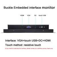 10.4/12.1/14/15นิ้ว Resistive Touch ทัชสกรีนจอมอนิเตอร์เฟสจีวีเอเอชดีเอ็มไอยูเอสบีจอแสดงผลแบบพกพา HD หน้าจอ LCD