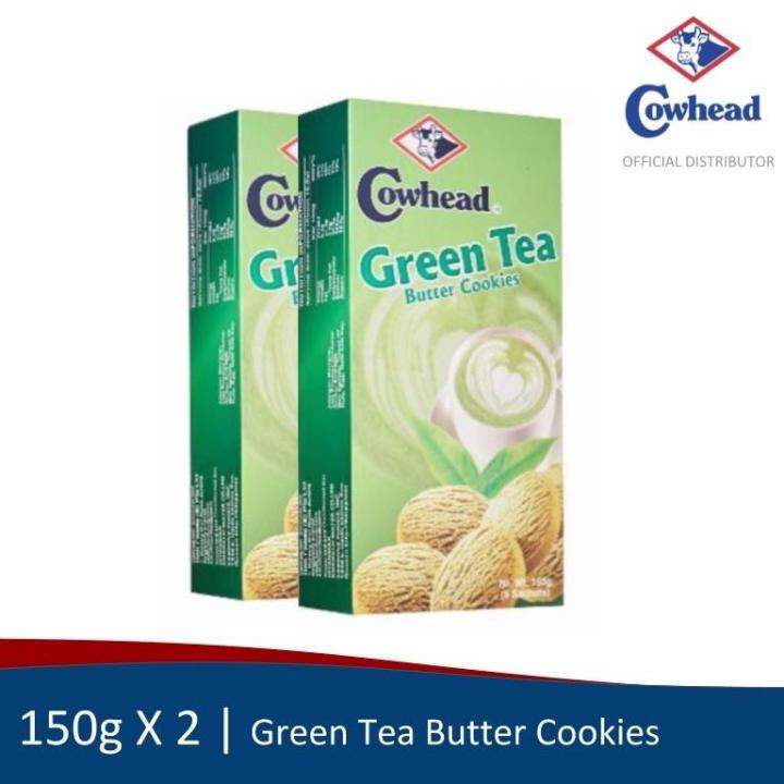 Cowhead Green Tea Butter Cookies 150gx2 Lazada PH