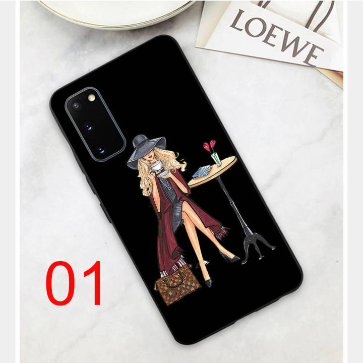 coffee-girl-อ่อนนุ่ม-ซิลิโคน-เคสโทรศัพท์-หรับ-xiaomi-redmi-note-11-9t-10c-10s-11i-12-11t-10-max-pro-black-ปก