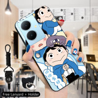 Case4you สำหรับ Vivo V29 5G Y78 Y78 5G + 5G สายคล้องแหวนใส่นิ้วการ์ตูนอนิเมะของพระมหากษัตริย์ Poggi โทรศัพท์ดีไซน์เคสโทรศัพท์ป้องกัน TPU ซิลิโคนกันกระแทกสำหรับเด็กผู้หญิงและเด็กผู้ชาย