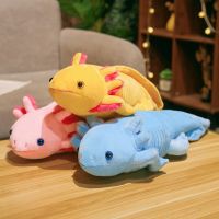 Big Size Blue Axolotl Plush Toy Soft Stuffed Plush Doll Cartoon Figure Plush Toys Kids Adults Plushie Gamer Gift Home Decoration