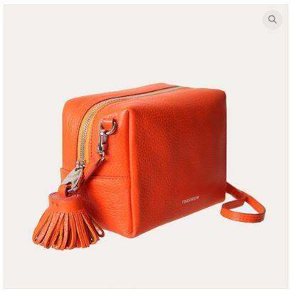 semi-gamma-crossbody-กระเป๋าสะพายข้างหนังแท้-สีส้มจิ๊ดด-theorem