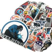 【CW】50100pcs Welding Worker Stickers Cartoon Graffiti Stickers Fashion Luggage Skateboard Waterproof Stickers Car Styling Decals