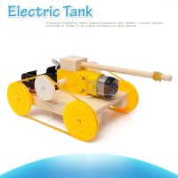 DIY Electric Tank Wooden Puzzle Model Kids Primary School Student STEAM Science Physics Learning Educational Toys For Children