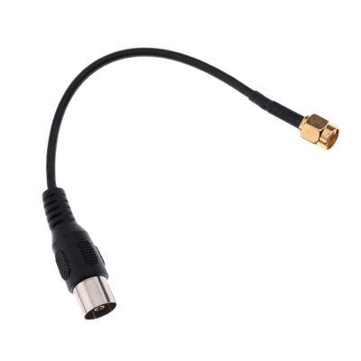 IEC DVB-T TV PAL female to SMA Male Jumper Pigtail Cable RG174