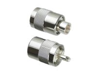 1pcs Connector UHF PL259 Male Plug Solder RG5 RG6 LMR300 RG304 5D-FB RF Coaxial Adapter Wire Terminal Brass