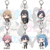 Anime My Teen Romantic Comedy SNAFU Cosplay Keychain Yukino Yuigahama Yui Kawasaki Saki Acrylic Pendant Bag Charm Car Key Chain