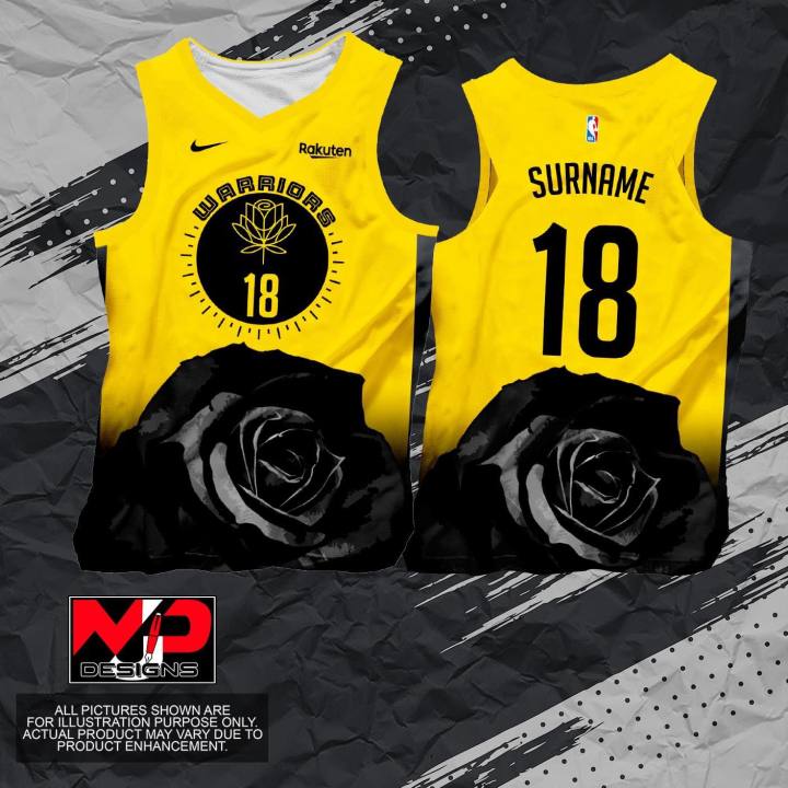 CUSTOMIZED FULL SUBLIMATION BASKETBALL JERSEY BLACK GOLD