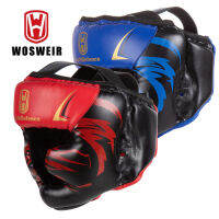 WOSWEIR Kick ing หมวกกันน็อกผู้ชายผู้หญิง PU คาราเต้มวยไทย Guantes De eo ฟรีต่อสู้ MMA Sanda การฝึกอบรมผู้ใหญ่เด็กอุปกรณ์