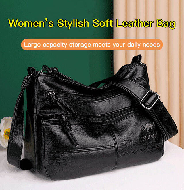 Jil Sander Medium Moon Soft Leather Bag in Black for Men | Lyst