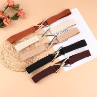 Fashion Triangle Buckle Belt Womens Decorative Elastic Belt Dress Sweater Set Multi functional Fashion Belt