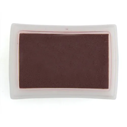 Brown Ink Pad Inkpad Rubber Stamp Finger Print Craft NonToxic Baby