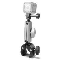 ปกป้องกล้องแอคชั่นแคมเมราของคุณทุกที่-PULUZ PU867B ด้วย360 ° วัสดุหัวอลูมิเนียมอัลลอยบอลคู่หมุนได้2กก./4.4lbs ความจุโหลดเข้ากันได้กับ SJCAM AKASO DJI GoPr O O Hero 11/10/9/8/7 Insta360หนึ่ง/X2/และอีกมากมาย X3