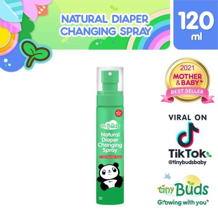 Tiny Buds Quick Easy Natural Diaper Changing Spray (120ml) Lazada PH