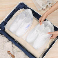 5pcs รองเท้าฝุ่นครอบคลุม Anti-สีเหลืองกันฝุ่น Drawstring CLEAR Storage กระเป๋าเดินทางกระเป๋ารองเท้ากระเป๋ารองเท้าแห้งป้องกันรองเท้า-cijiha