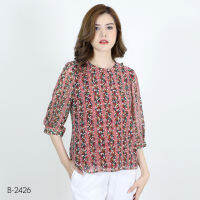 MIKIKO Blouse MI-B2426 ชิฟฟอนปริ้นท์ แขนยาว IGPU23-3