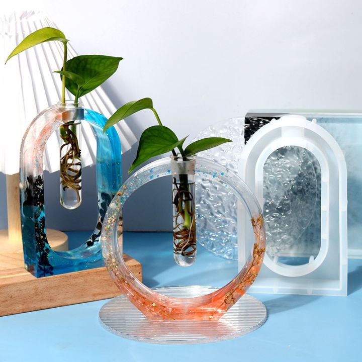 cw-hydroponic-vase-test-tube-mirror-silicone-mold-elliptical-shaped-epoxy-molds-resin-making-dec