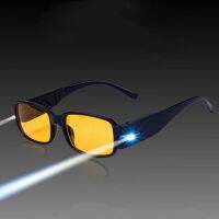 LED Illuminated Glasses Magnetotherapy Lighting Money Detector Night Vision Reading Glasses Multifunctional Reading Mirror