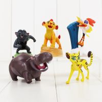 【SALE】 psychcorera1986 5ชิ้น/เซ็ต6-9ซม. Lion King สัตว์ Hippopotamus เสือดาวนก PVC ตุ๊กตาขยับแขนขาได้มินิโมเดลของเล่นเด็ก Brinquedos