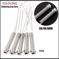 3SS3SONG 1/2/5pcs ลดกระหน่ำ 220V 30W40W60W อุปกรณ์งานโลหะ ทนทาน แกนหัวแร้ง การเปลี่ยนองค์ประกอบความร้อน เครื่องมือเชื่อม อุปกรณ์เชื่อม