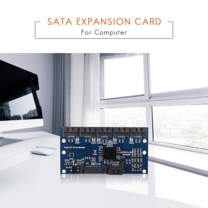 controller-card-motherboard-sata-expansion-card-1-to-5-port-sata3-0-6gbps-multiplier-sata-port-riser-card-adapter-for-computer