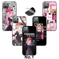 Casing หรับ iPhone 14 13 11 Pro Max 11 Mini 8+ 8 Plus G126 Fujiwara Chika Girl Anime Pattern Phone เคสโทรศัพท์ อ่อนนุ่ม TPU Shockproof Black ปก