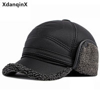 2022 Winter New Warm Velvet Thickening Baseball Caps For Men Cold Proof Thermal Earmuffs Hat Male bone Trucker Hats Snapback Cap