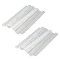 40 PCS Cosmetic Make Up Brushes Guards Mesh Protectors Cover Sheath Net White