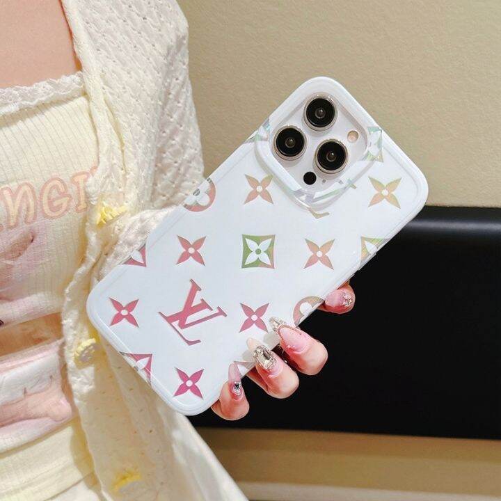 ใหม่-เคสโทรศัพท์มือถือ-กันกระแทก-ลายแบรนด์แฟชั่น-หรูหรา-สีขาว-สําหรับ-iphone-14-pro-max-13-pro-14-pro-11-12-13-pro-max-12-pro-max