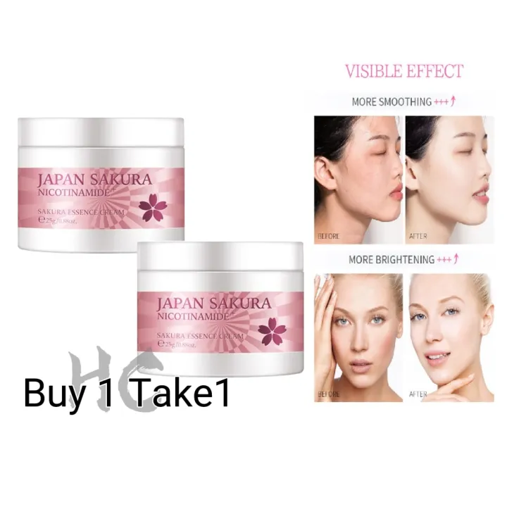 （Buy1Take1）LAIKOU Japan Sakura Face Cream Reduce Wrinkles Antiaging