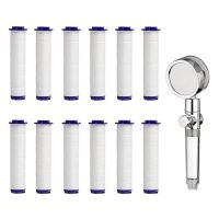 12Pcs Handheld Shower Head PP Cotton Filter Cartridge for Bath Water Purification Bathroom Showerhead Filter Accessories Showerheads