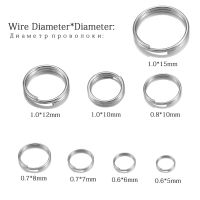 แหวนกระโดดเปิด50-200ชิ้น/ล็อต4-20มม. ห่วงคู่เชื่อมต่อกันสำหรับอุปกรณ์ทำเครื่องประดับ DIY