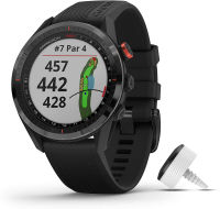 Garmin Approach S62 Bundle, Premium Golf GPS Watch with 3 CT10 Club Tracking Sensors, Built-in Virtual Caddie, Mapping and Full Color Screen, Black