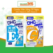 Combo Viên Uống DHC Vitamin C Và DHC Natural Vitamin E Soybean Giúp Cải