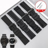 ▶★◀ Suitable for Panerai silicone watch strap Diesel Armani Xijia Mark Huafei rubber strap 22 24 26mm