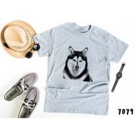 Siberian Husky T-shirt (ไซบีเรียนฮัสกี) 9156,7134,7079